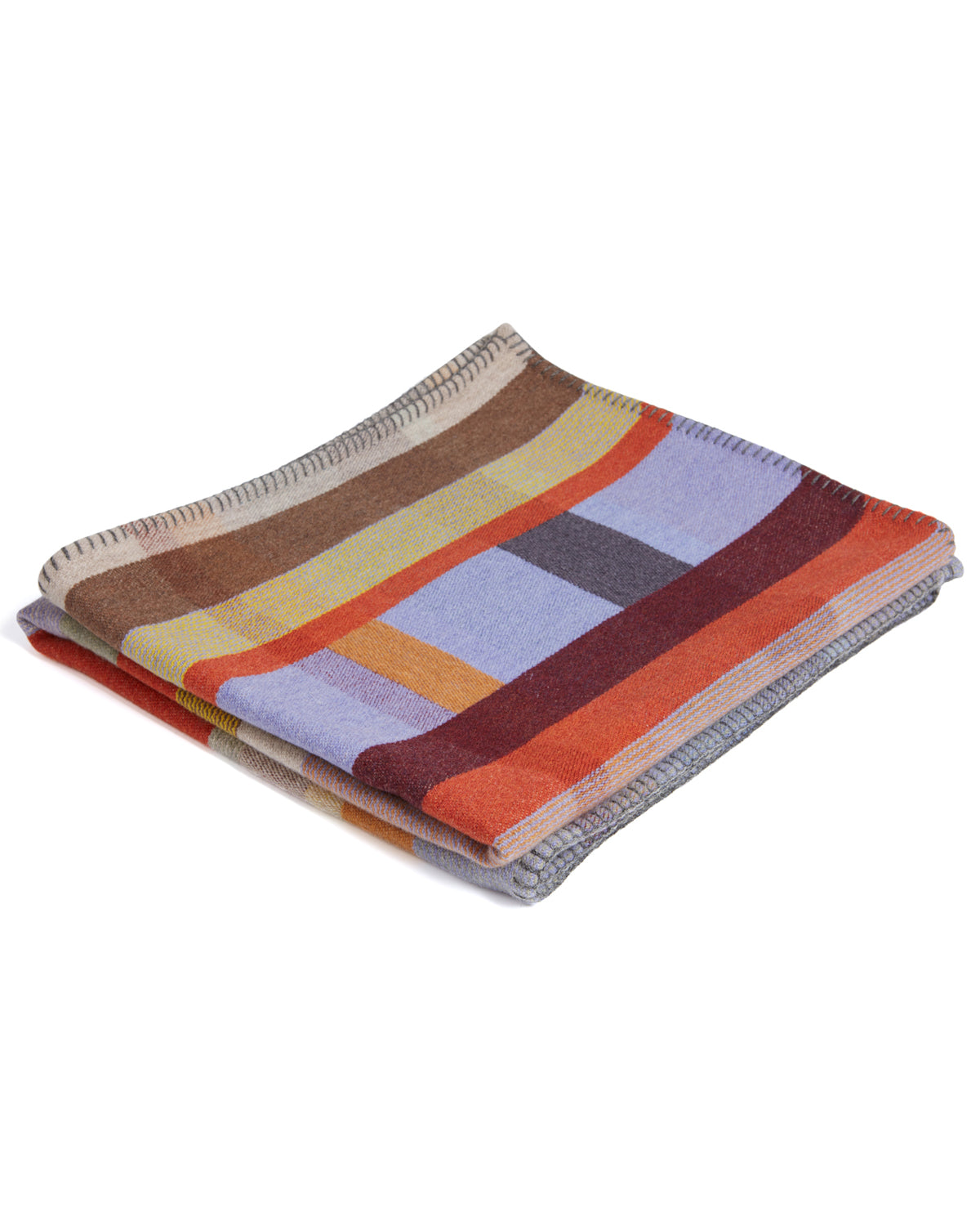 Cecil Lambswool Block Throw - Small